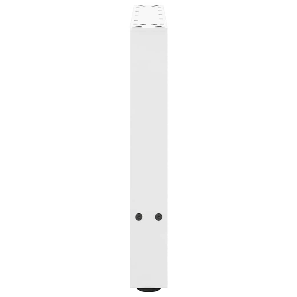 Salongbordben hvite 2 stk 60x(42-43) cm stål