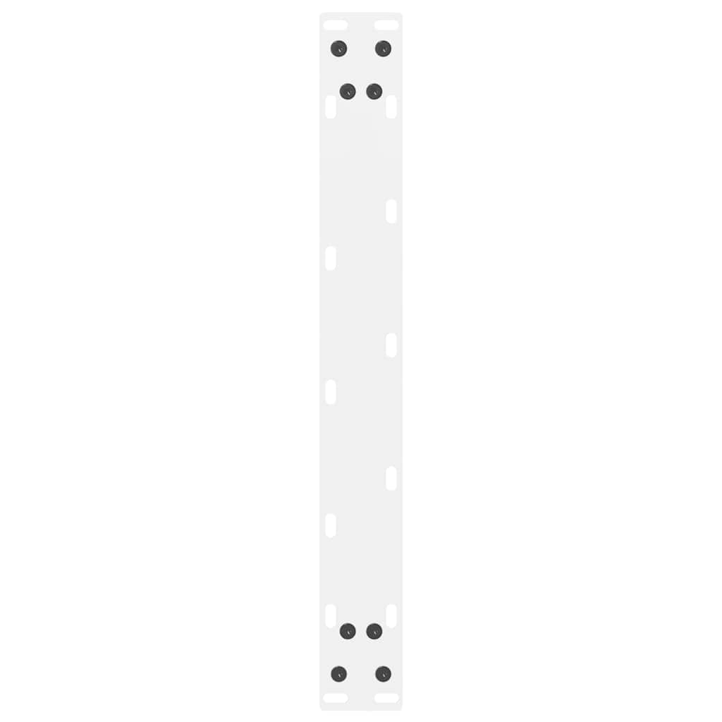 Salongbordben hvite 2 stk 60x(42-43) cm stål