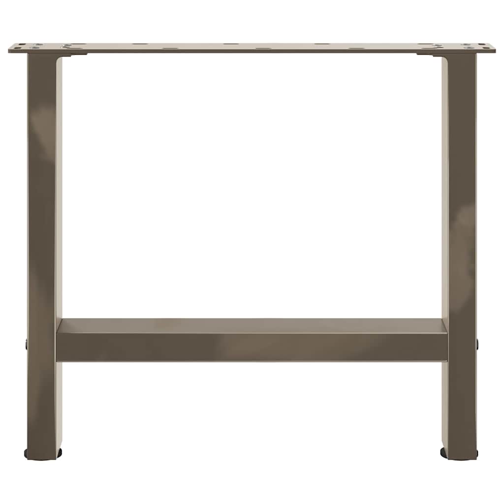 Salongbordben naturstål 2 stk 60x(42-43) cm stål