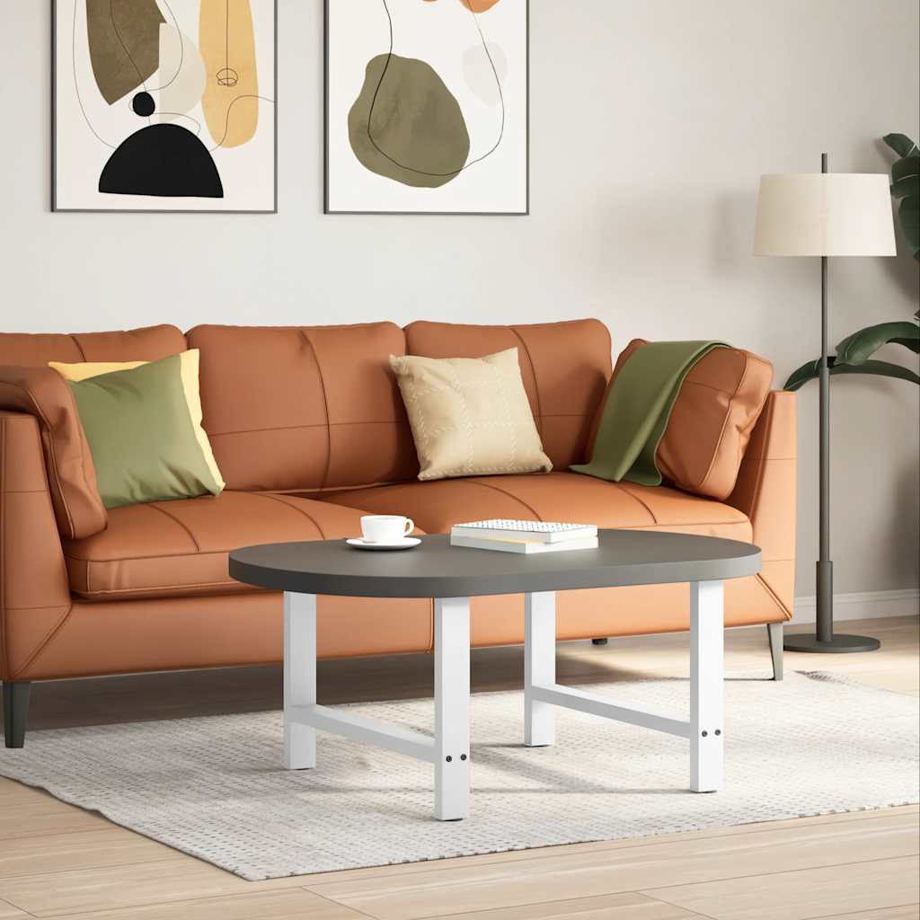 Salongbordben hvite 2 stk 70x(42-43) cm stål