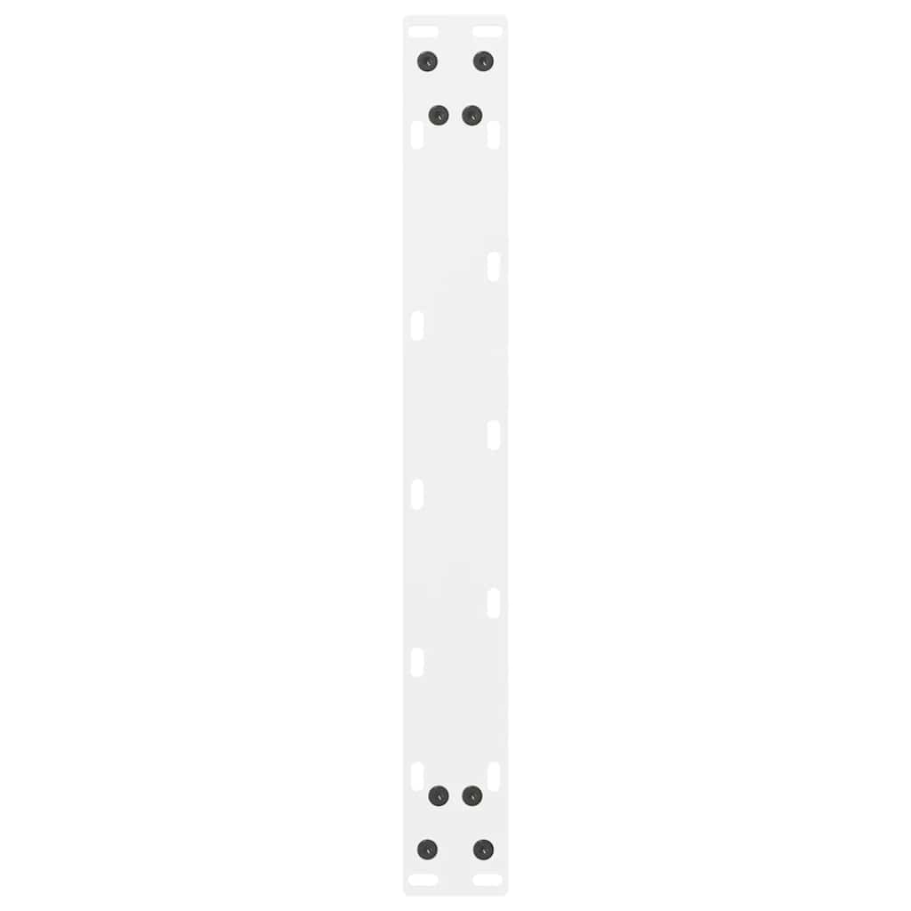 Salongbordben hvite 2 stk 70x(42-43) cm stål