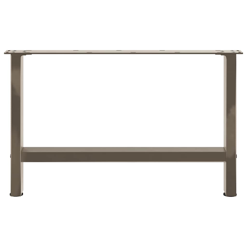 Salongbordben naturstål 2 stk 70x(42-43) cm stål