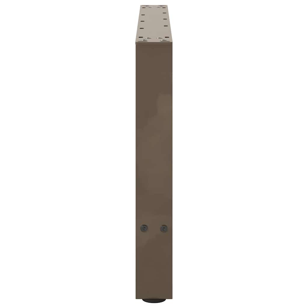 Salongbordben naturstål 2 stk 70x(42-43) cm stål