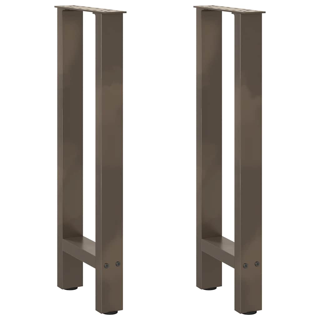 Konsollbordben naturstål 2 stk 38 x (72-73) cm stål