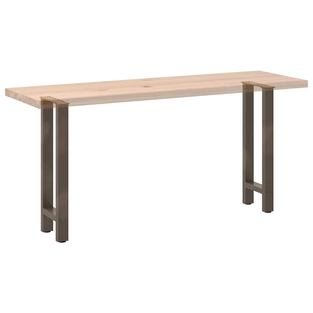 Konsollbordben naturstål 2 stk 38 x (72-73) cm stål
