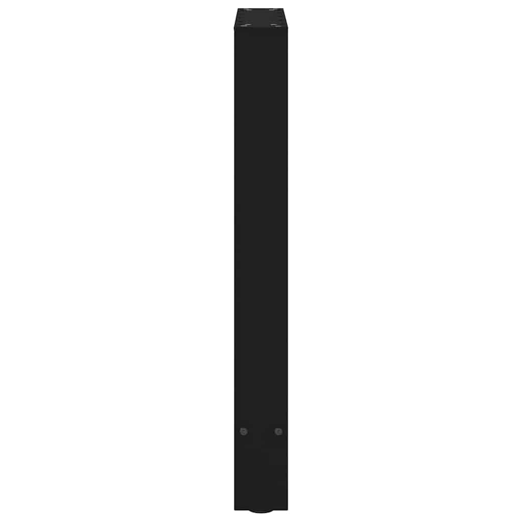 Spisebordben svart 2 stk 50x(72-73) cm stål