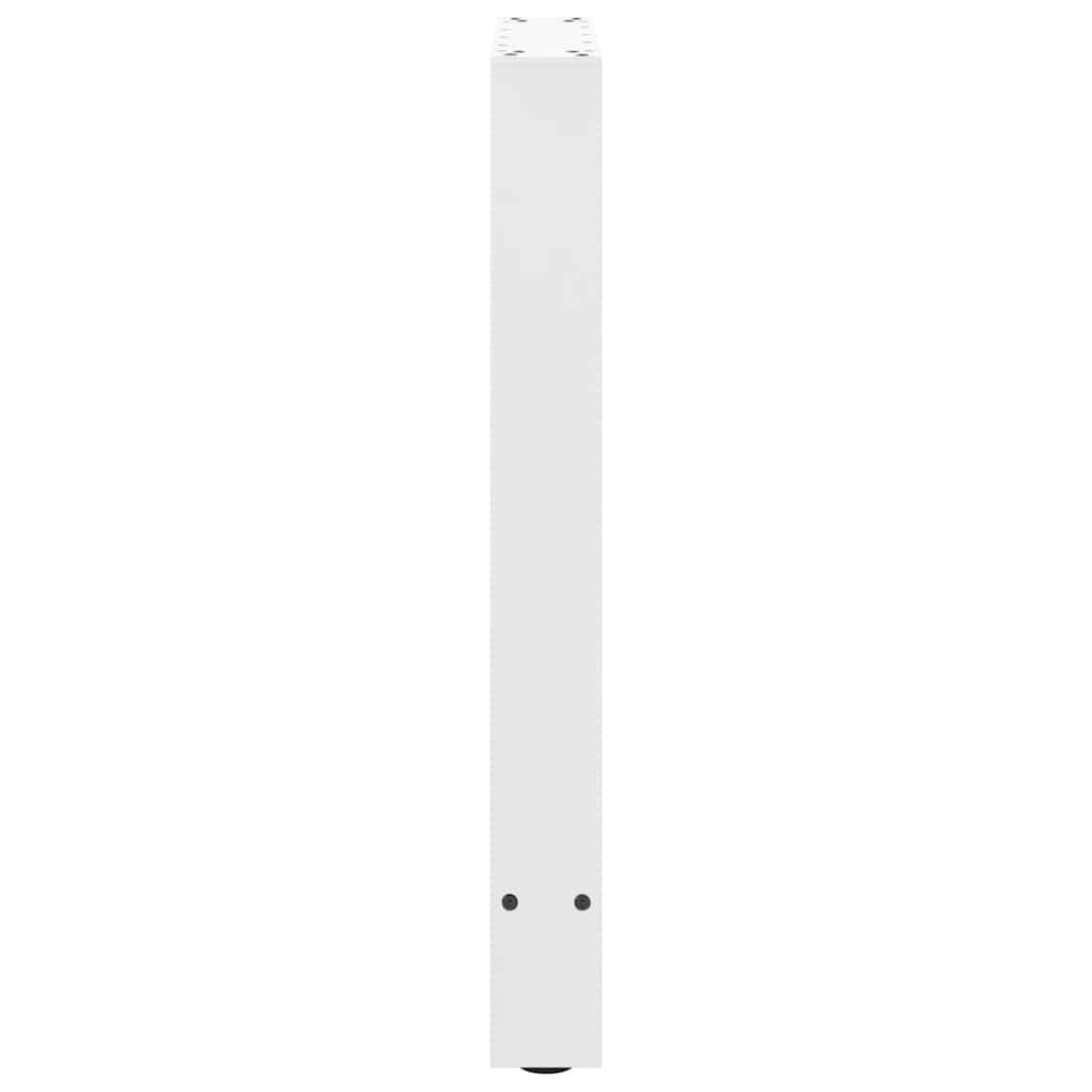 Spisebordben hvite 2 stk 50x(72-73) cm stål