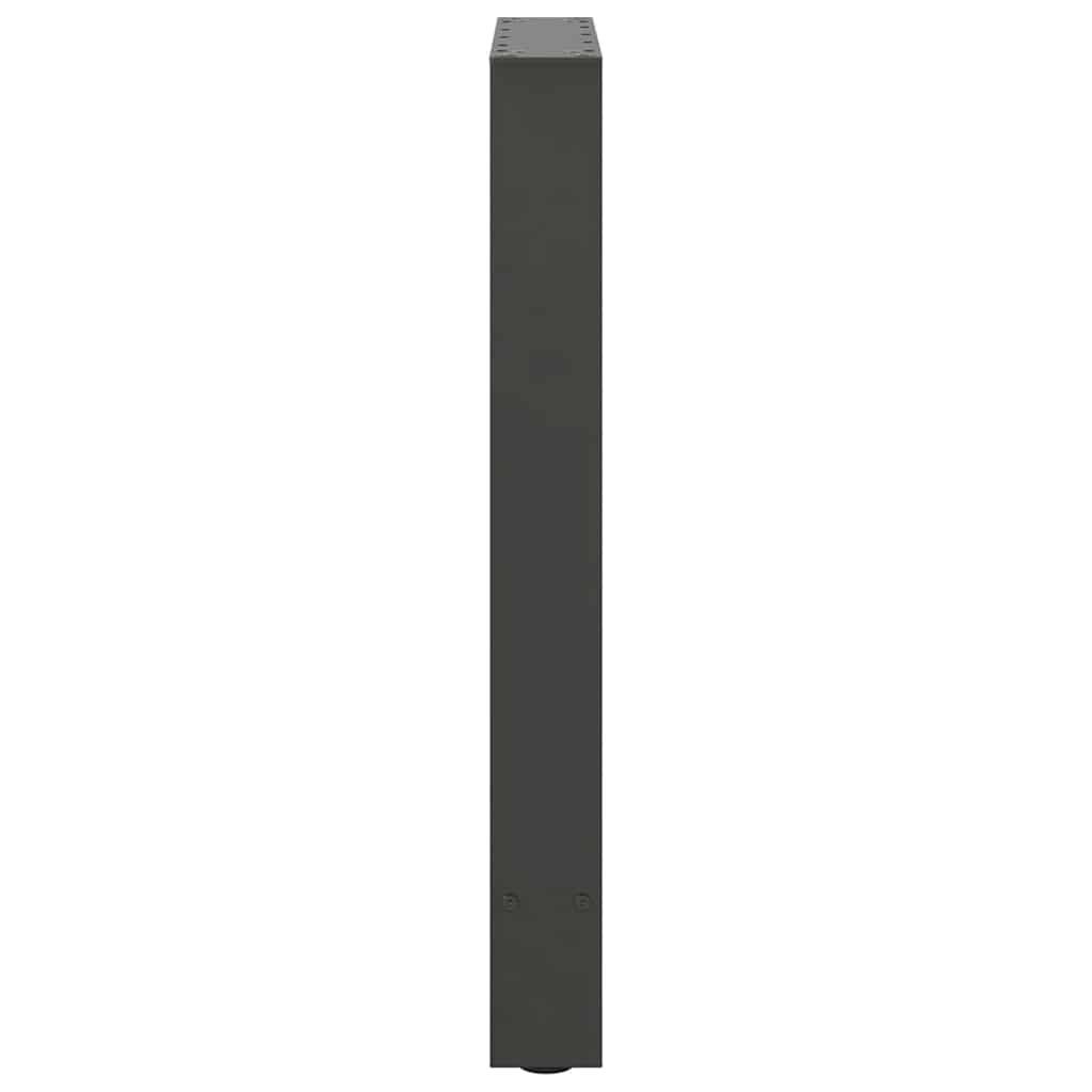 Spisebordben antrasitt 2 stk 60 x (72-73) cm stål