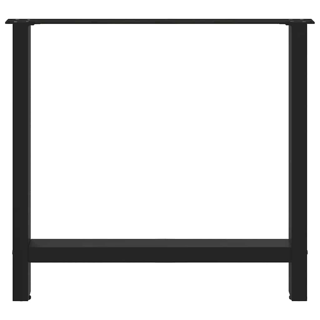 Spisebordben svart 2 stk 70x(72-73) cm stål