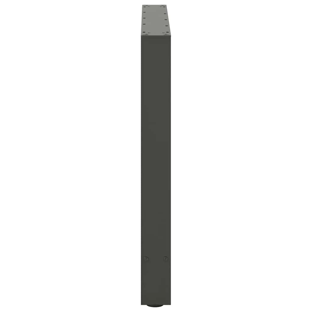 Spisebordben antrasitt 2 stk 70x(72-73) cm stål