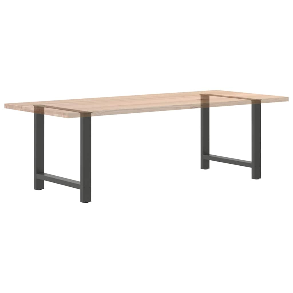 Spisebordben antrasitt 2 stk 70x(72-73) cm stål