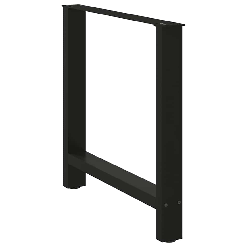 Spisebordben svart 2 stk 80x(72-73) cm stål