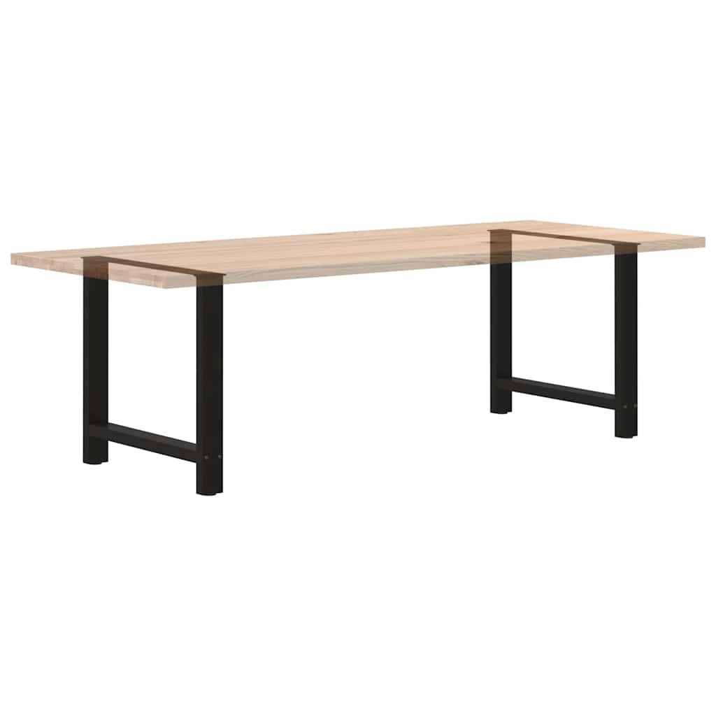 Spisebordben svart 2 stk 80x(72-73) cm stål