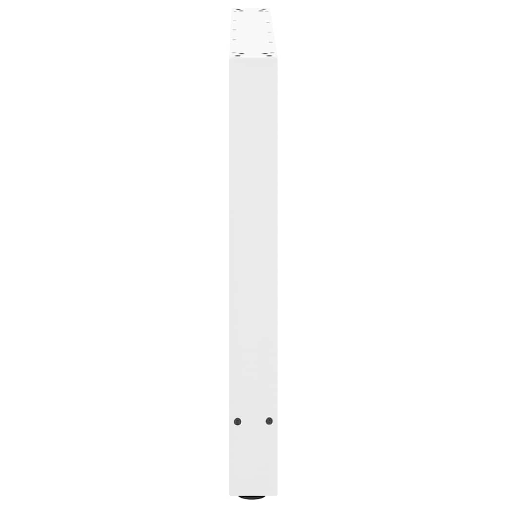 Spisebordben hvite 2 stk 90x(72-73) cm stål