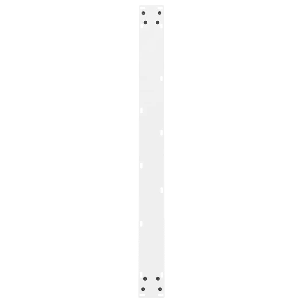 Spisebordben hvite 2 stk 90x(72-73) cm stål