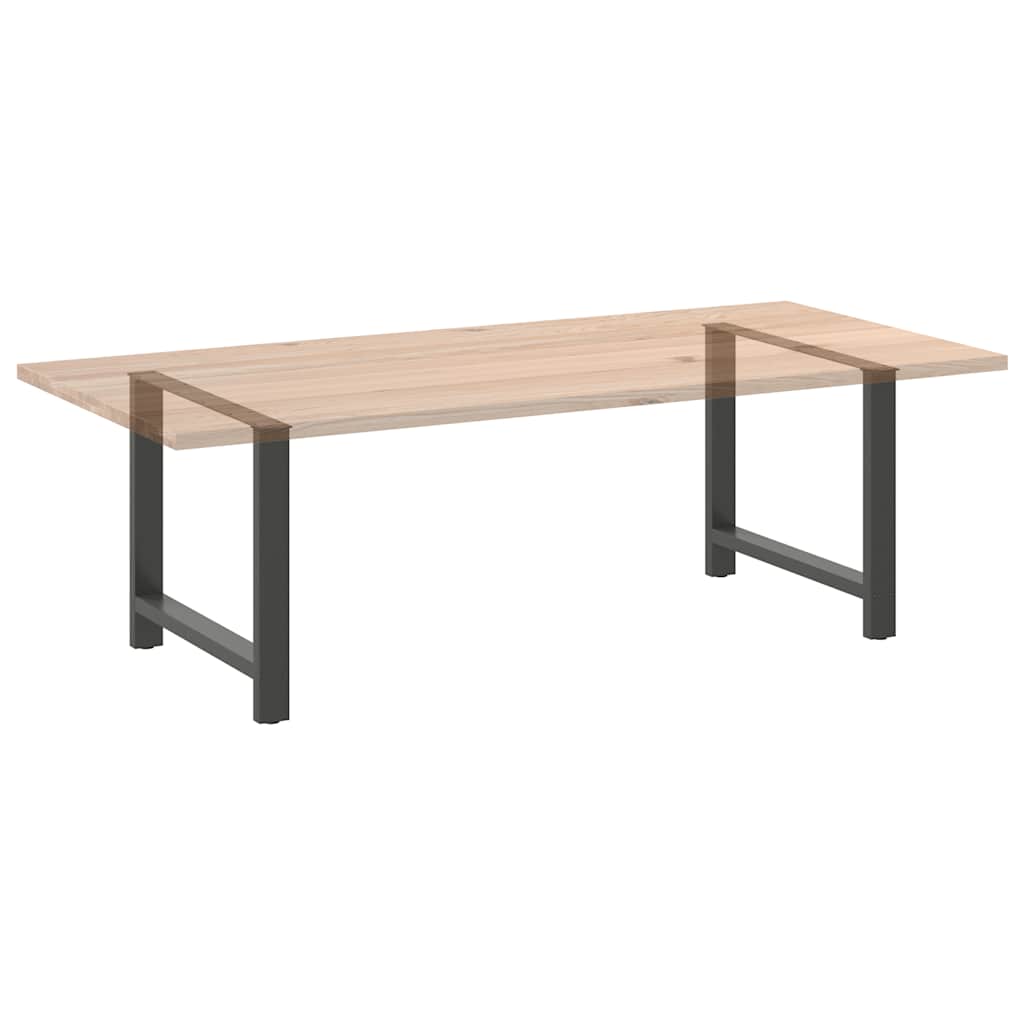 Spisebordben antrasitt 2 stk 90 x (72-73) cm stål