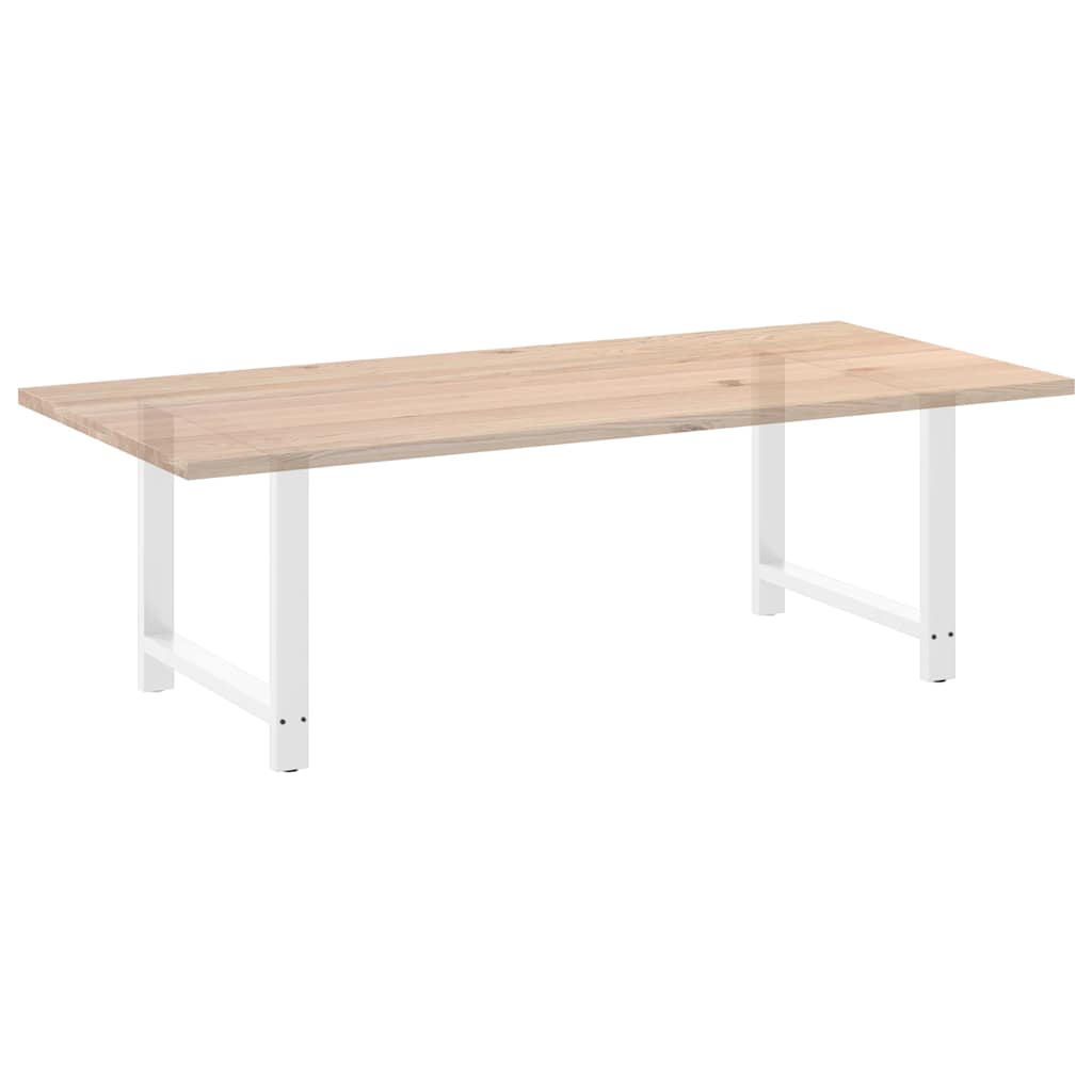 Spisebordben hvite 2 stk 100x(72-73) cm stål