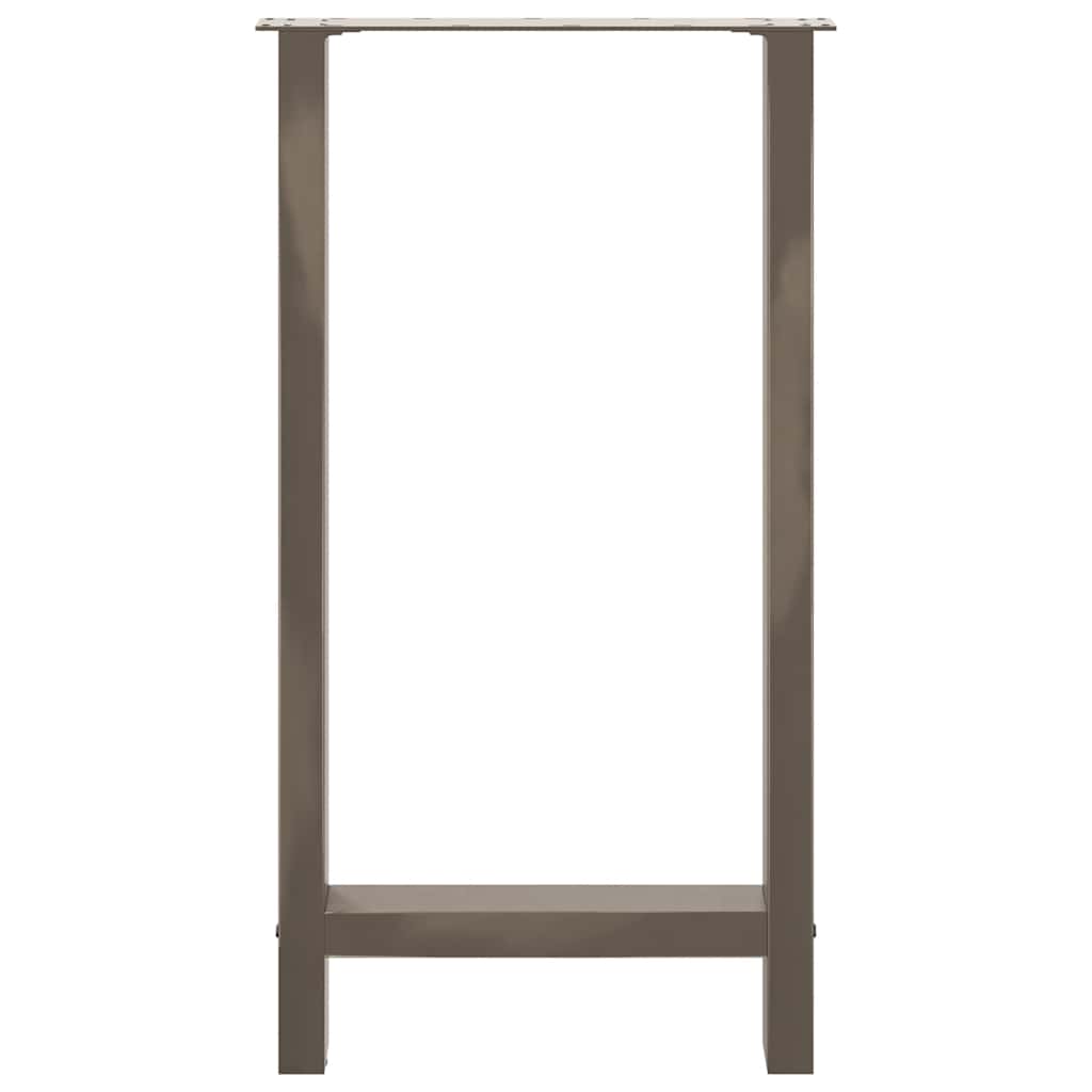 Barbordben naturstål 2 stk 50x(90-91) cm stål