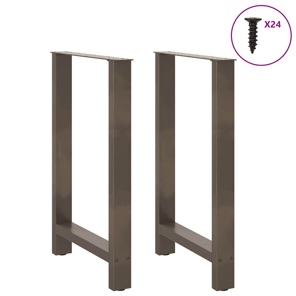 Barbordben naturstål 2 stk 60x(90-91) cm stål