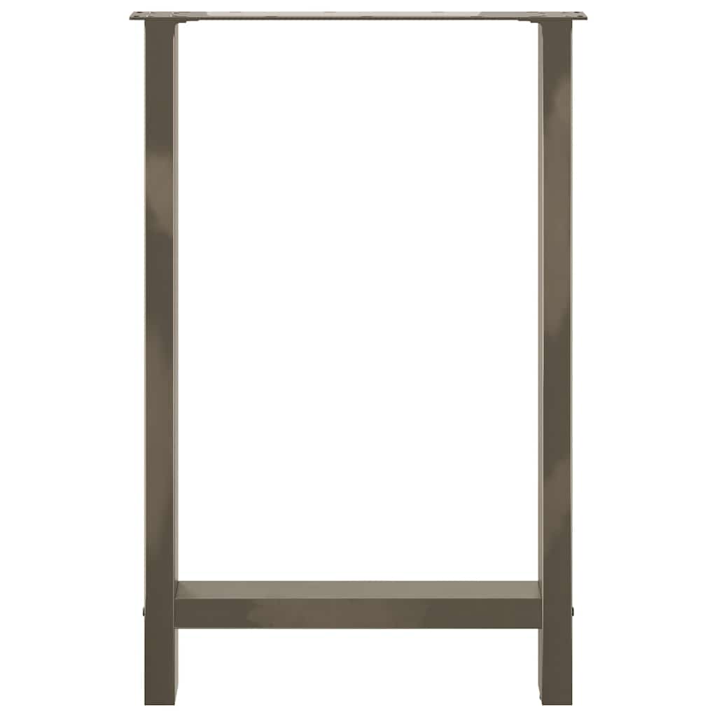 Barbordben naturstål 2 stk 60x(90-91) cm stål