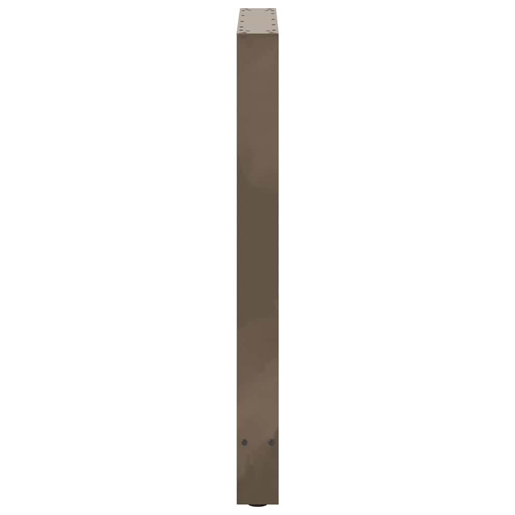 Barbordben naturstål 2 stk 60x(90-91) cm stål