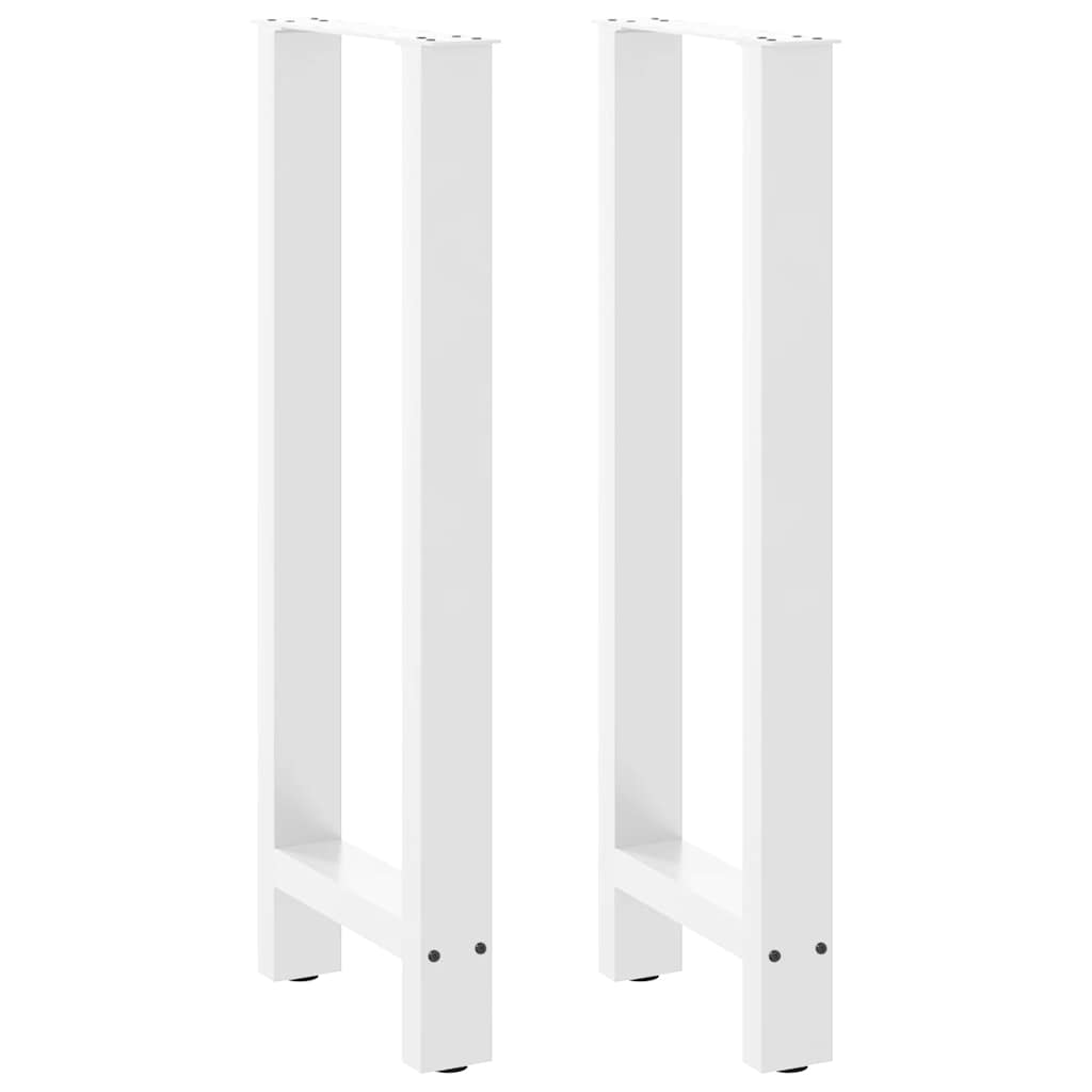 Barbordben hvite 2 stk 40x(100-101) cm stål