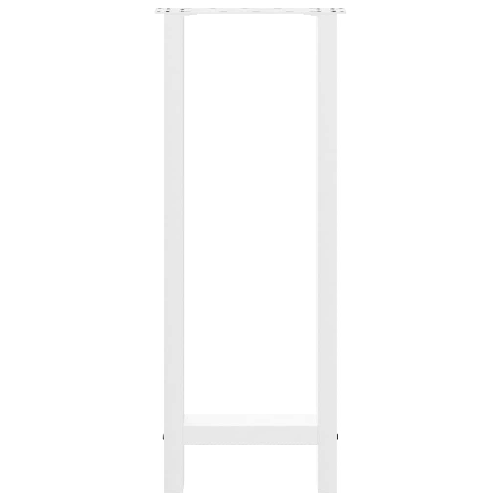 Barbordben hvite 2 stk 40x(100-101) cm stål