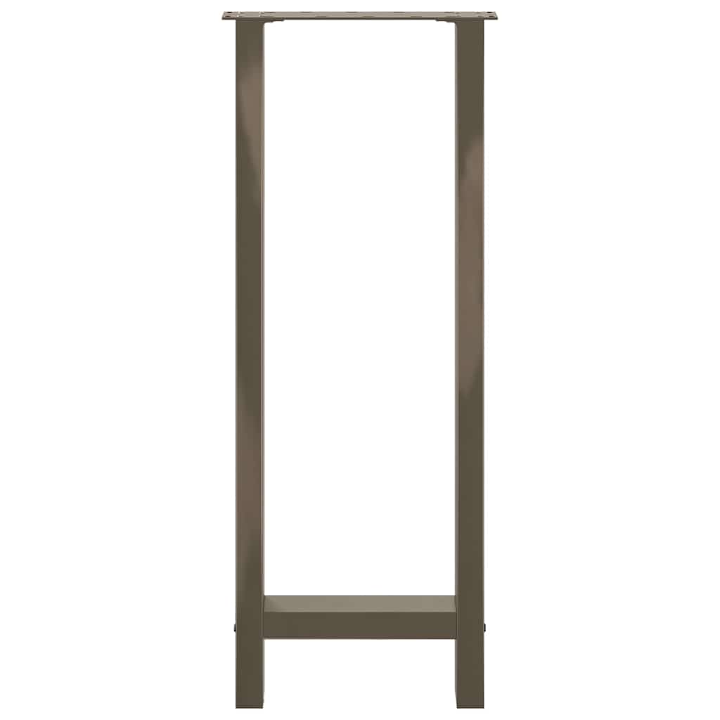 Barbordben naturstål 2 stk 50x(100-101) cm stål