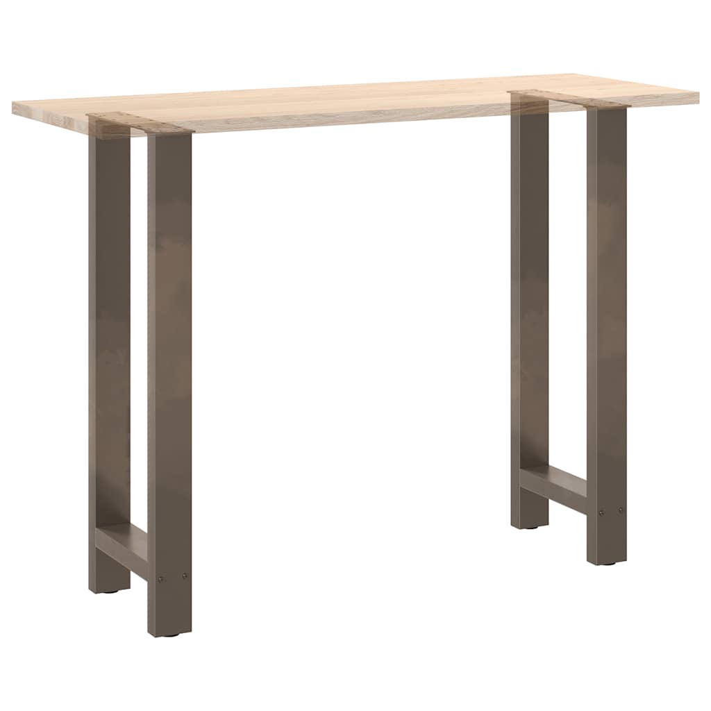 Barbordben naturstål 2 stk 50x(100-101) cm stål