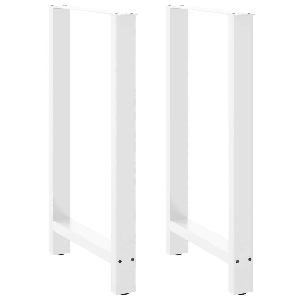 Barbordben hvite 2 stk 60x(100-101) cm stål