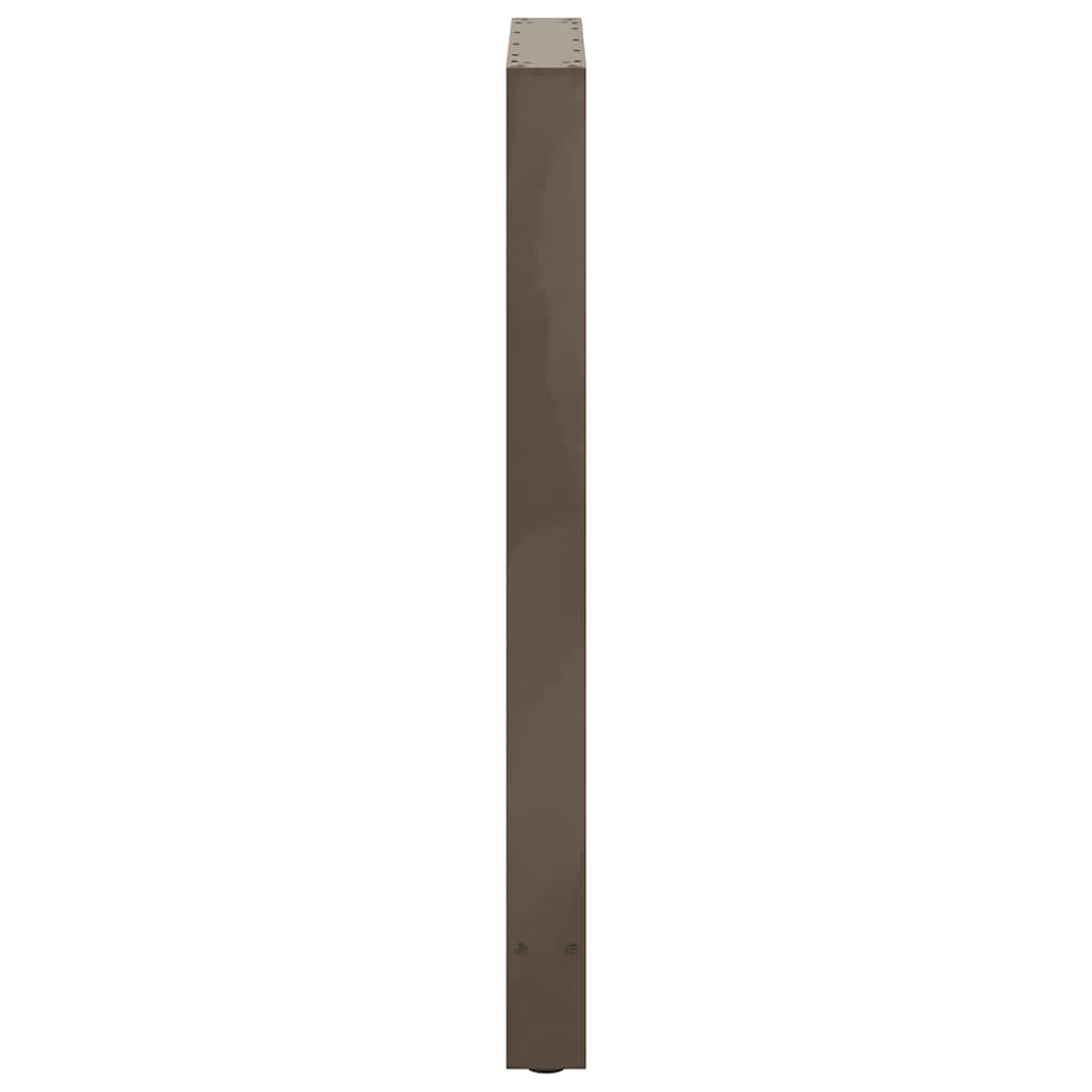 Barbordben naturstål 2 stk 60x(100-101) cm stål