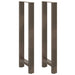 Barbordben naturstål 2 stk 50x(110-111) cm stål