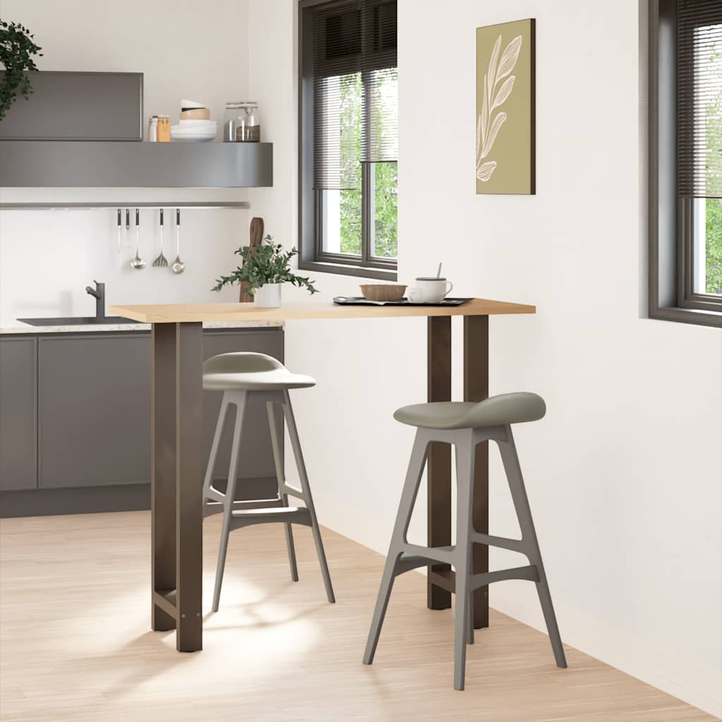 Barbordben naturstål 2 stk 50x(110-111) cm stål