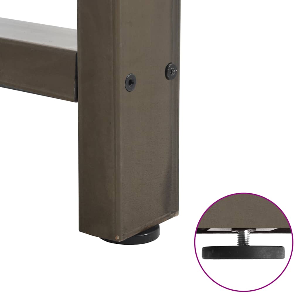 Barbordben naturstål 2 stk 50x(110-111) cm stål