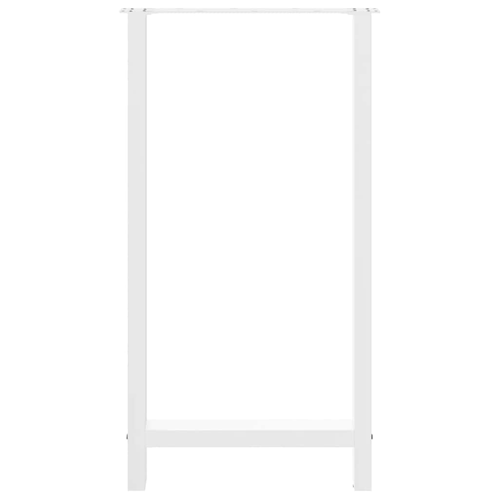Barbordben hvite 2 stk 60x(110-111) cm stål