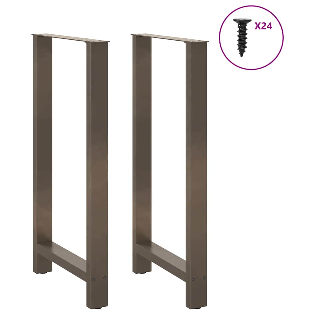 Barbordben naturstål 2 stk 60x(110-111) cm stål