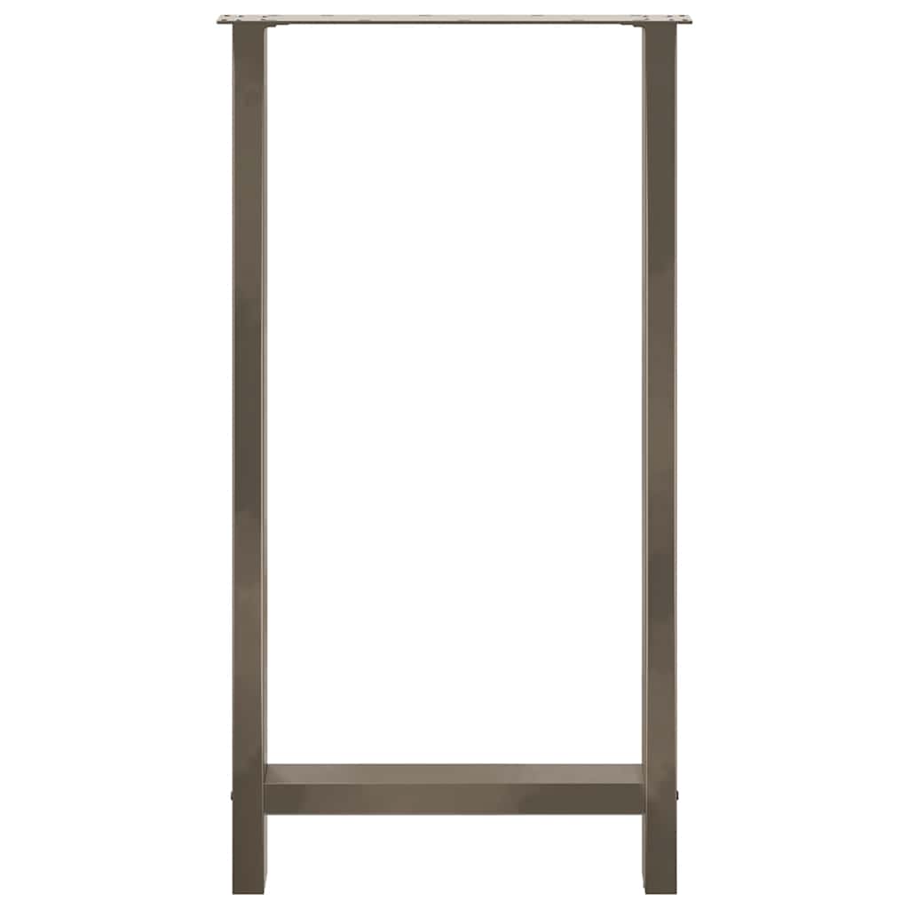 Barbordben naturstål 2 stk 60x(110-111) cm stål