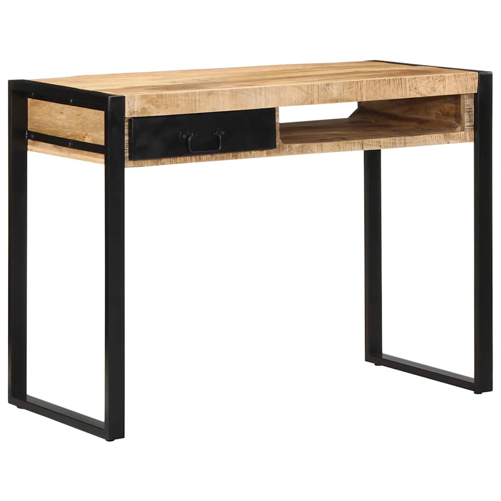 Skrivebord 100x50x75 cm grovt heltre mangotre vidaXL