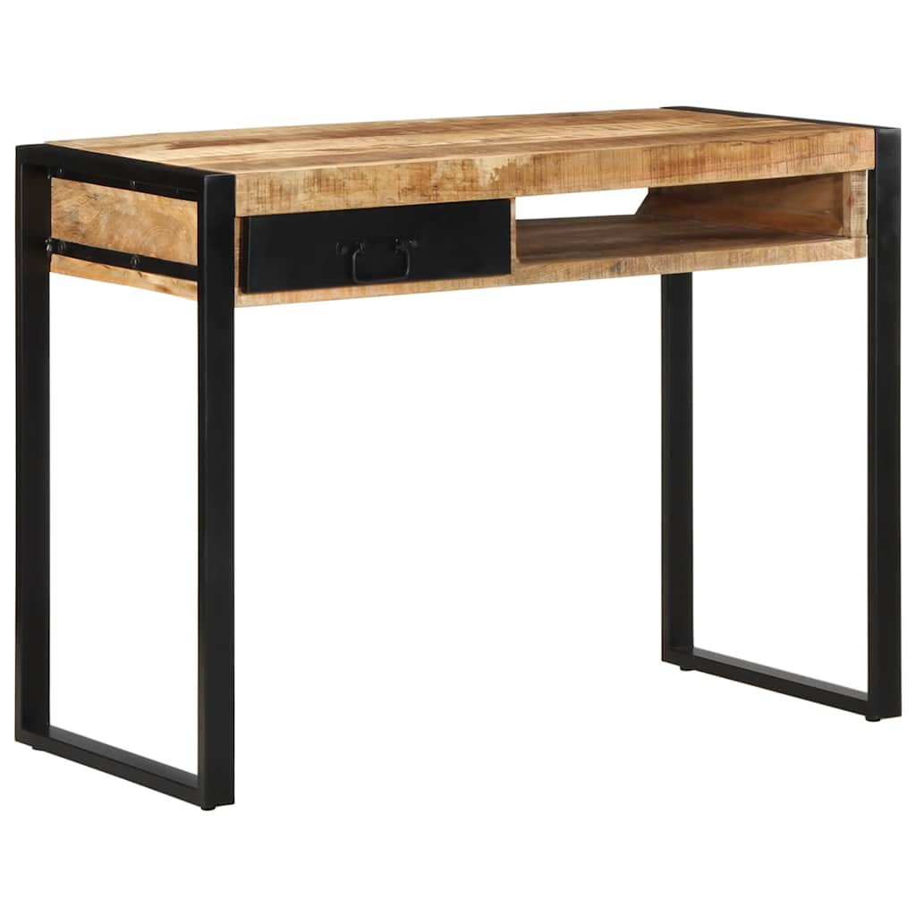 Skrivebord 100x50x75 cm grovt heltre mangotre vidaXL