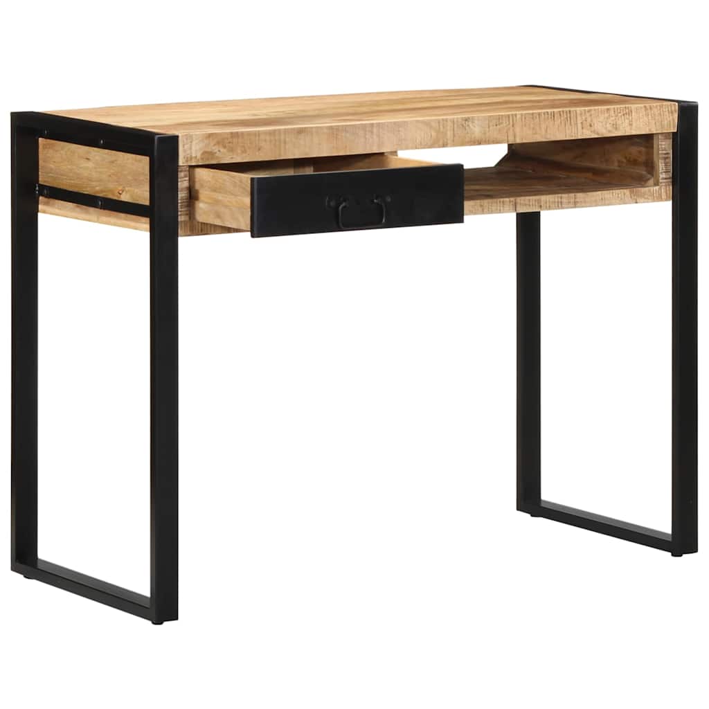 Skrivebord 100x50x75 cm grovt heltre mangotre vidaXL