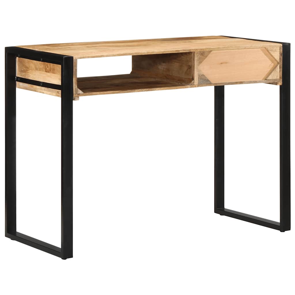 Skrivebord 100x50x75 cm grovt heltre mangotre vidaXL
