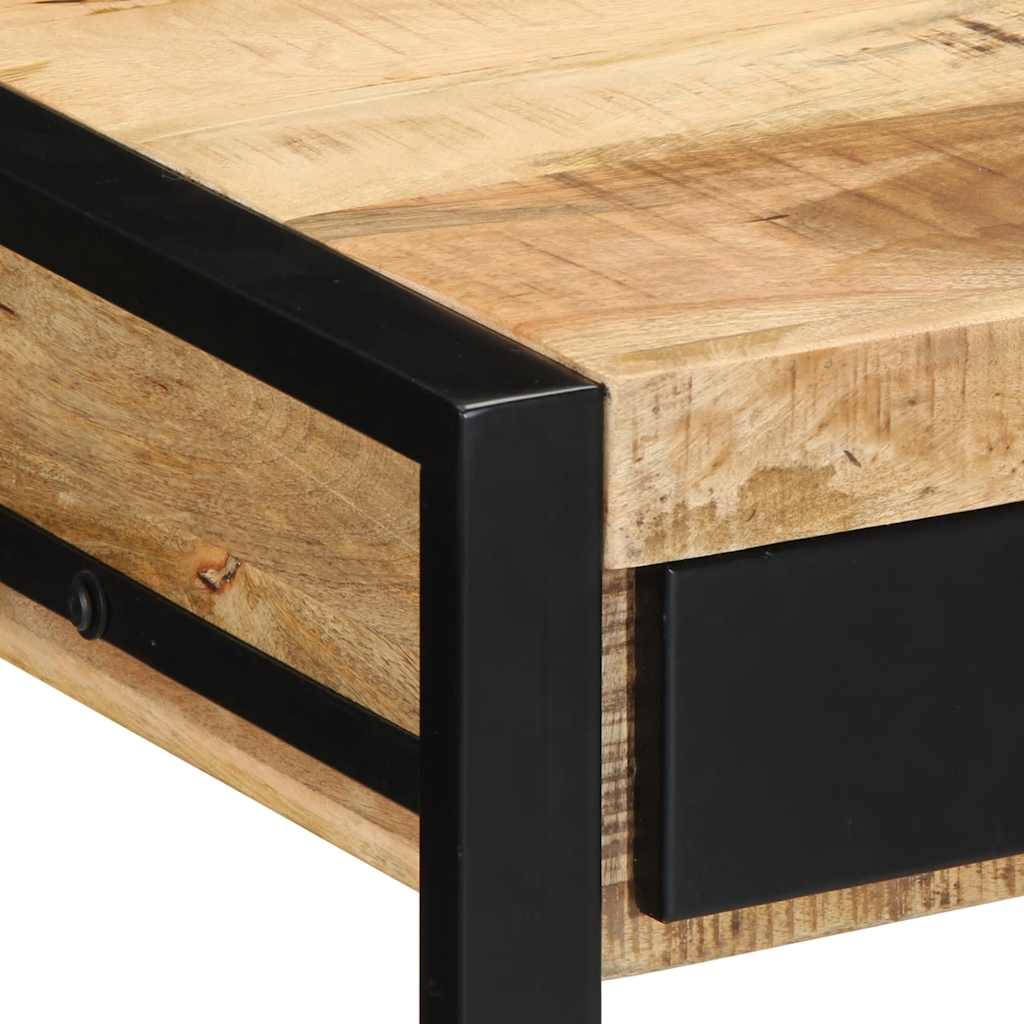 Skrivebord 100x50x75 cm grovt heltre mangotre vidaXL