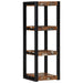 Vegghylle flerfarget 35x35x100 cm gjenvunnet heltre