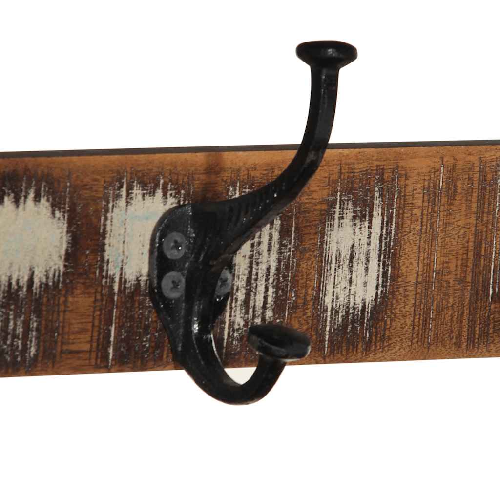 Knaggrekke flerfarget 80x35x35 cm gjenvunnet heltre