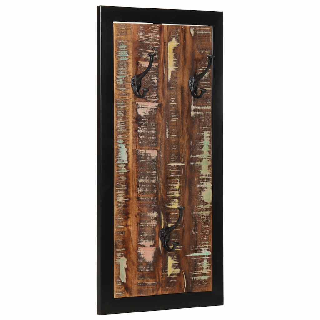 Knaggrekke flerfarget 40x2x80 cm gjenvunnet heltre