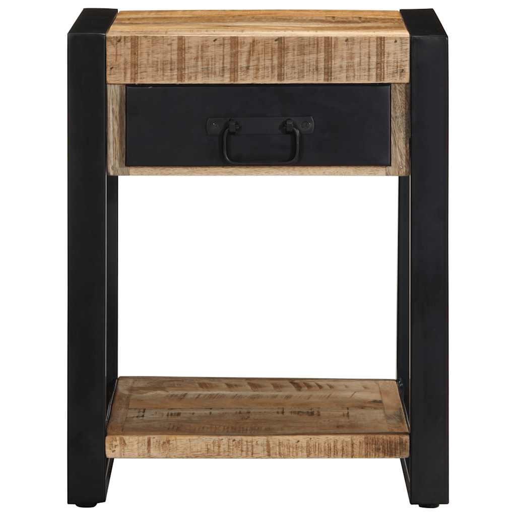 Sidebord 40x40x50 cm grovt heltre mango