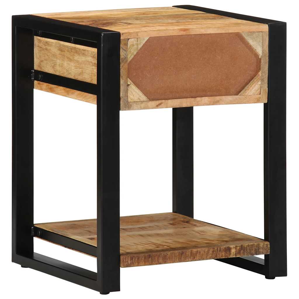Sidebord 40x40x50 cm grovt heltre mango