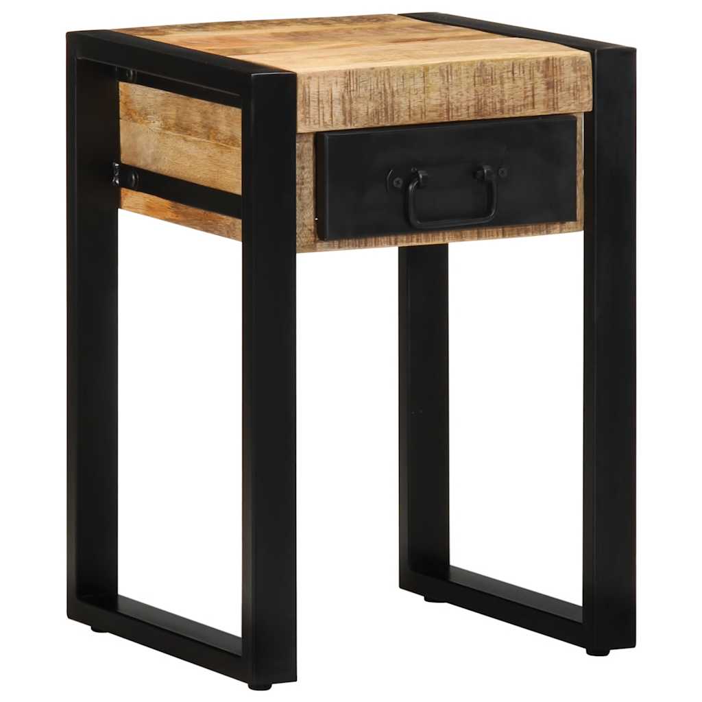 Sidebord 35x35x50 cm grovt heltre mango