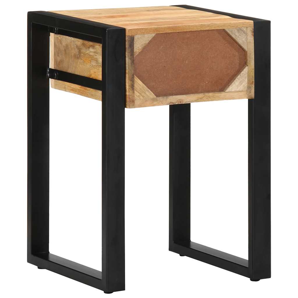 Sidebord 35x35x50 cm grovt heltre mango