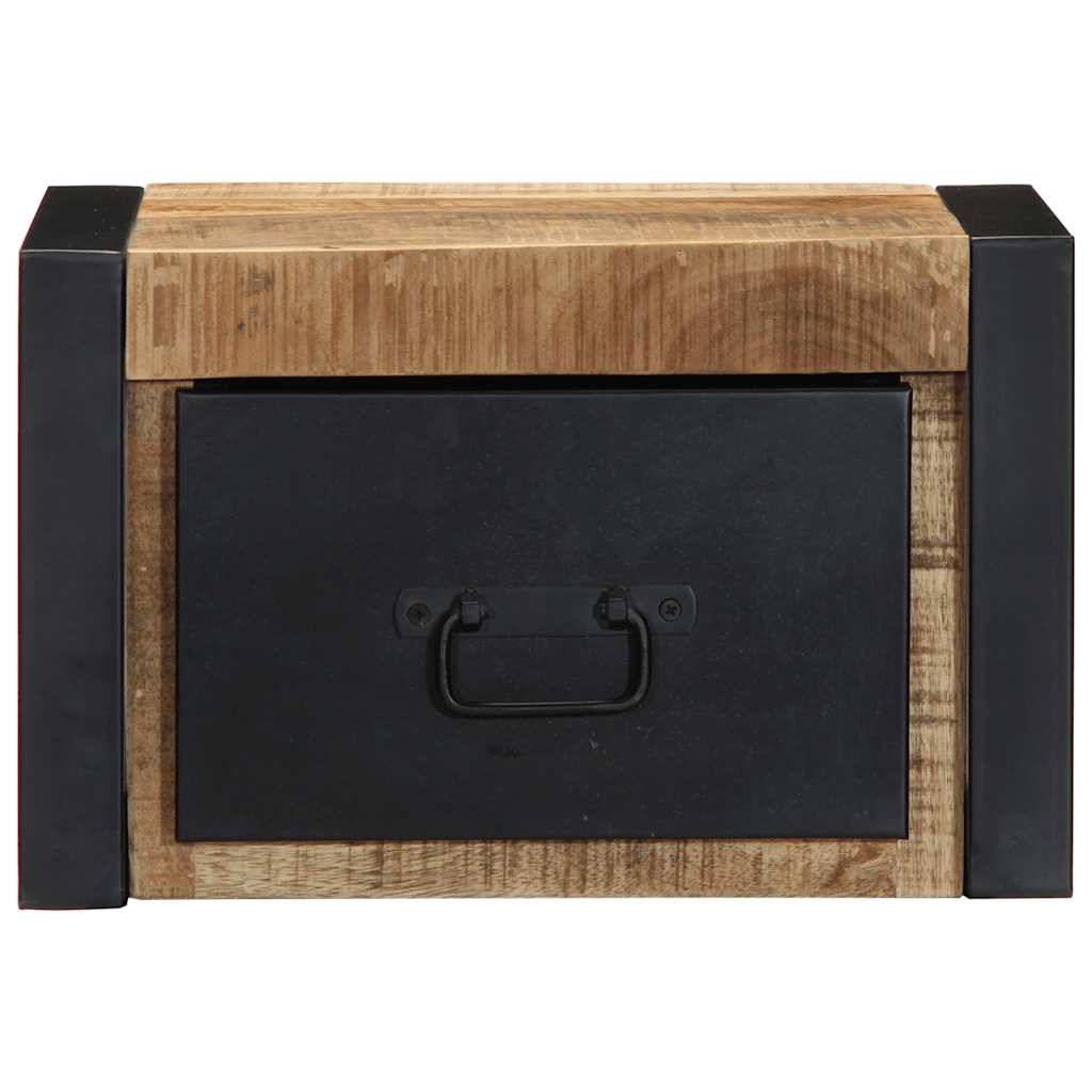 Nattbord 40x35x25 cm grovt heltre mangotre